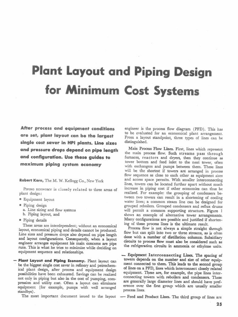 Plant Layout and Piping Design | PDF | Language Arts & Discipline ...