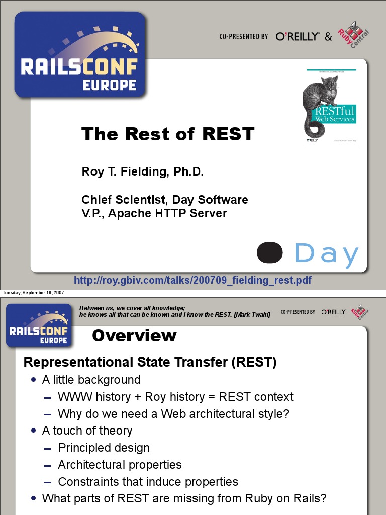 The Rest of REST | PDF | Representational State Transfer | Distributed ...