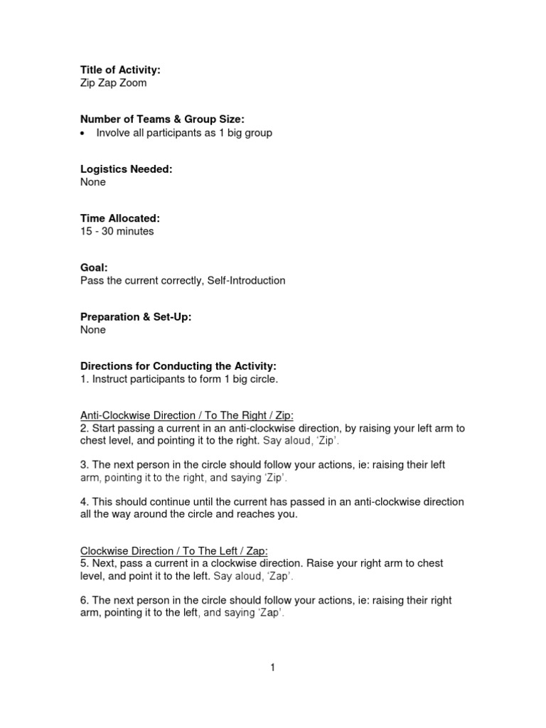 Zip Zap Zoom PDF Neuropsychological Assessment Cognition