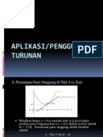 Penggunaan Turunan