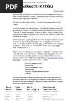 Imprimir - Verbos Irregulares do Inglês - English Irregular Verbs