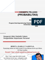 3. Biometrika 1 - Probabilitas (Konsepsi Peluang) 2009