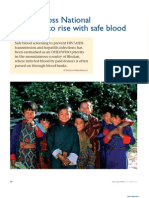 Bhutan Gross National Happiness To Rise With Safe Blood