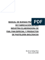 Manual de Buenas Practicas de Fabricacion en Un Indsutria de PAN, PAN ESPECIAL