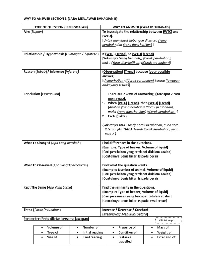 Way To Answer Section B | PDF | Foreign Language Studies