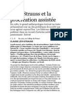 Lévi - Strauss Et La Procréation Assistée