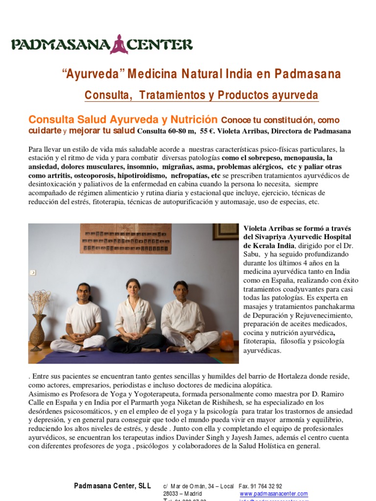 Medicina_Ayurveda_WEB.pdf Ayurveda Medicina alternativa Prueba