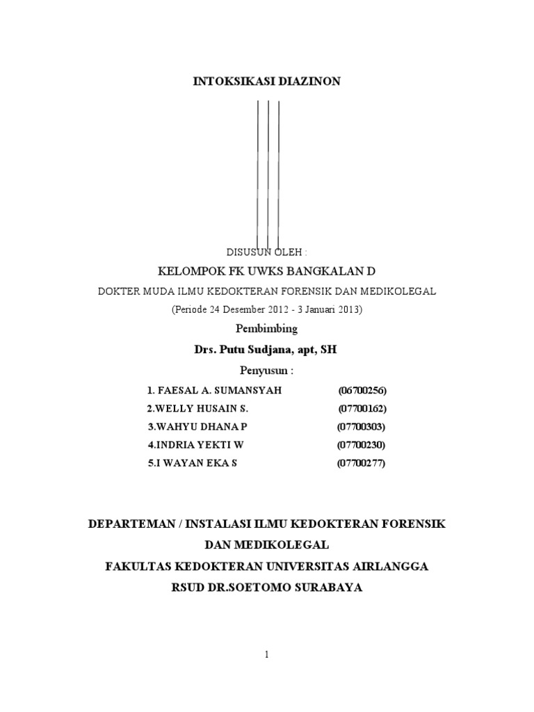 keracunan diazinon