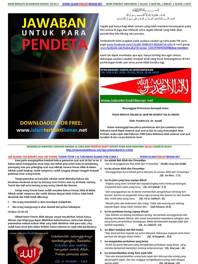 Jawaban Untuk Para Pendeta Pdf Pdf