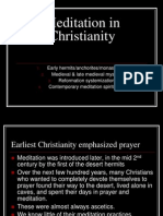Meditation in Christianity in extreme detail