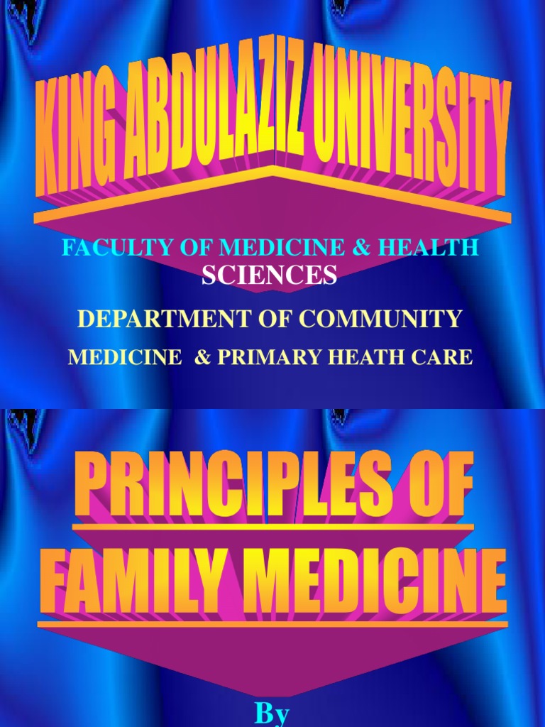 Principles of Family Medicine | Download Free PDF | Health Care ...