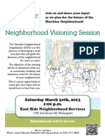 Sheridan Neighborhood Small Area Plan Meeting