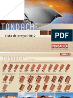 Lista Preturi 2012 Tigla Tondach