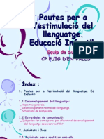 Power Point Pautes Del Llenguatge Infantil