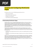Configuring WorkCenter
Pages