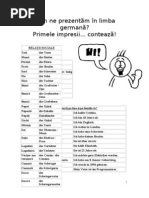 Cum Ne Prezentăm În Limba Germană