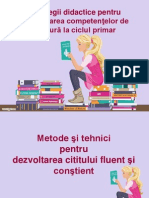 Strategii Didactice Pentru Dezvoltarea Competentelor de Lectura La Ciclul Primar