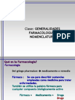 Generalidades Farmacologia I