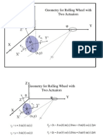 Z Geometry For Rolling Wheel With Two Actuators