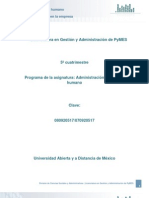 Unidad 1. Capital Humano en La Empresa PDF