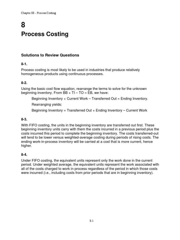 Chap008 Solutions | PDF | Cost Of Goods Sold | Inventory