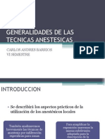 Generalidades de Las Tecnicas Anestesicas