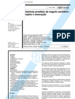 NBR 8160 - 1999 - Sistemas Prediais de Esgoto Sanitario - Projeto e Execução