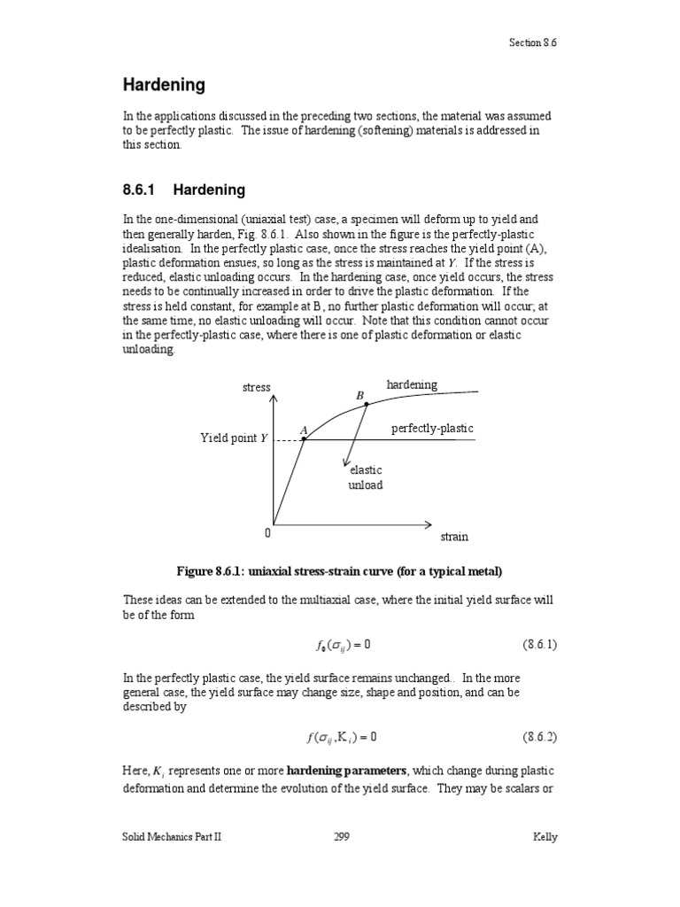 Hardening Parameters in Solid Mechanics | PDF | Yield (Engineering ...