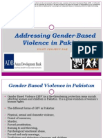 Addressing Gender-Based Violence in Pakistan
