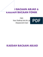 Kaedah Bacaan Abjad