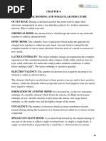 11 Chemistry Notes Ch04 Chemical Bonding and Molecular Structure