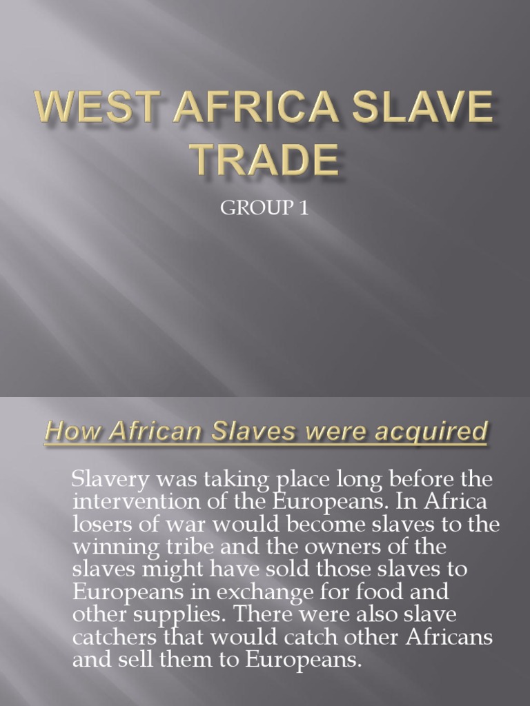 West African Slave Trade Overview | PDF | History Of Slavery | Slavery