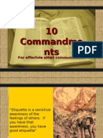 10 Commandments - For Effective Email Communication