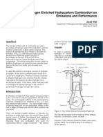 Hydrogen Enriched Hydrocarbon Combustion