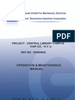 File No: 1 of 3: Operation & Maintenance Manual