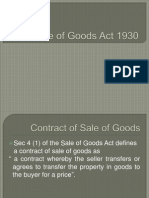 Sale of Goods Act definitions