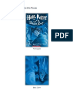 Harry Potter and The Order of The Phoenix: Front Cover