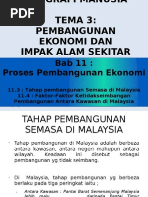 Ketidakseimbangan Pembangunan Antara Kawasan Pdf