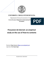 Prosumers & Internet - An Empirical Study on the Use of How-To Contents (2013)