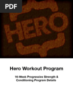 Hero Handbook Strength and Conditioning Details