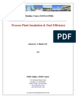 Process Plant Insulation & Fuel Efficiency: Pdhonline Course M156 (4 PDH)