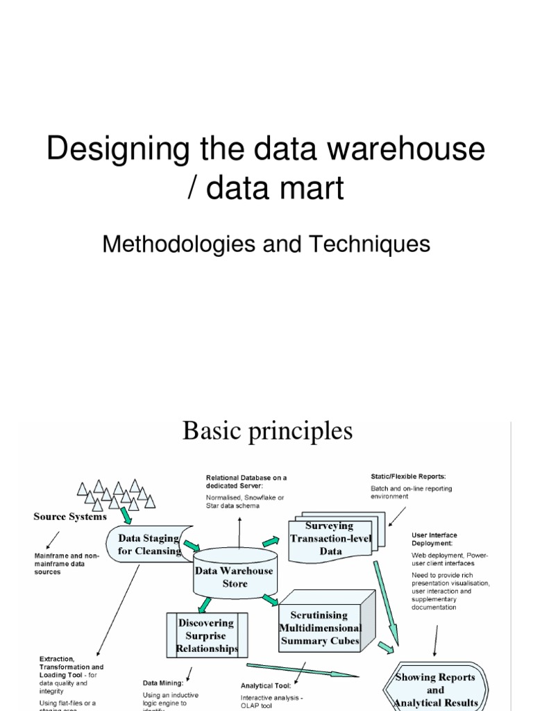 Data Mart Design Methodologies | PDF | Data Warehouse | Information ...