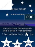 Sparkle Words: A Write On Activity