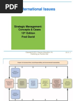 Global / International Issues: Strategic Management: Concepts & Cases 13 Edition Fred David