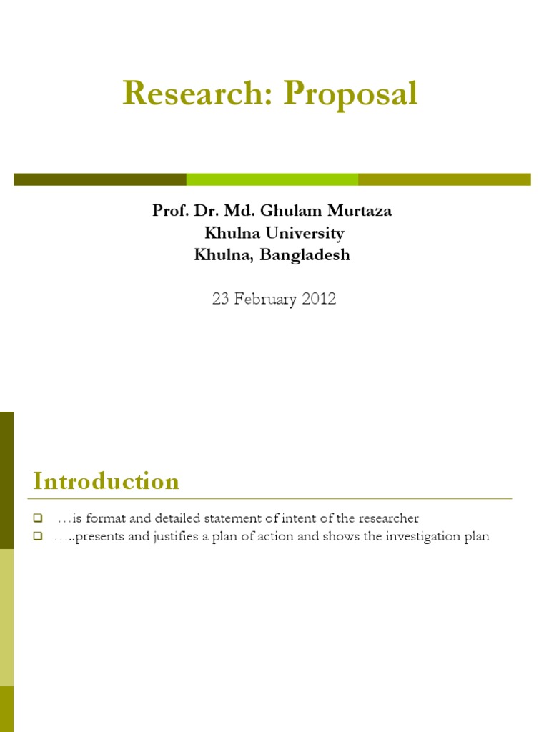 Example of a hypothesis for a research proposal image