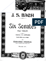 J.S. Bach - Six Sonates Pour Violon
