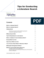 Literatur Search Tips 2004