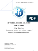 Ib Wordl School No. 001309 Lab Report