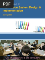 System analysis, Design & implementation 1