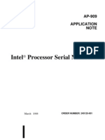 Intel Processor Serial Number: AP-909 Application Note